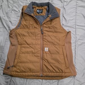 Carhartt Gray and Brown Rugged Flex Vest